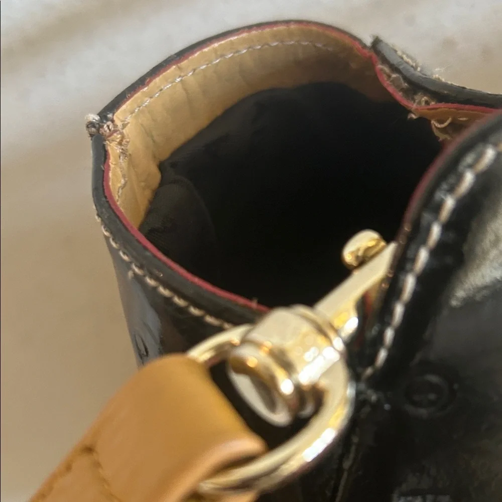 Arcadia Black and Tan Satchel